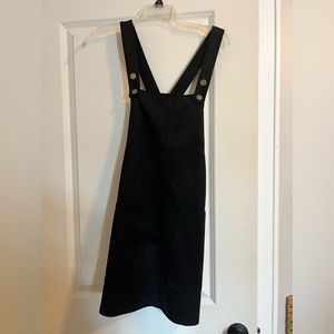 Forever 21 Black Overall Dress with Pockets - size L